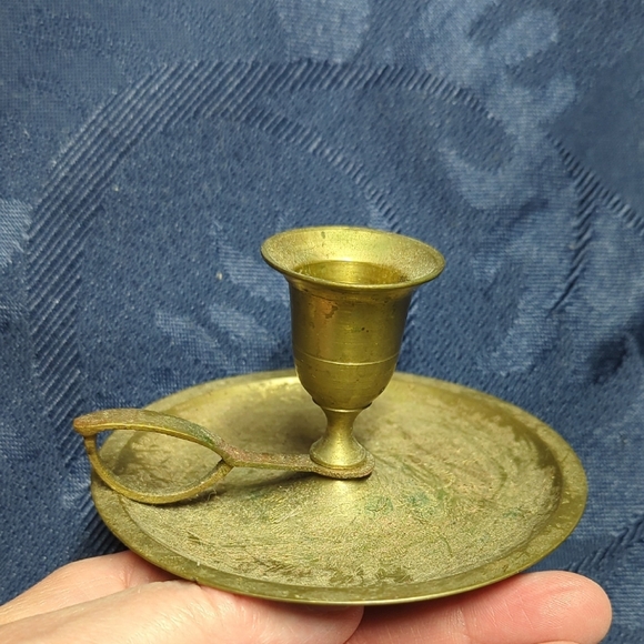 Vintage Brass Candle Holder - Picture 1 of 4